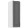 Kuchyňská skříňka Stilo DustGRWH - horní 30 G-90 1F, Dust Grey + bílá