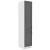 Kuchyňská skříňka Stilo DustGRWH - potravinová 40 DK-210 2F, Dust Grey + bílá