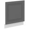 Kuchyňská skříňka Stilo DustGRWH - ZM 570 x 596 cm dvířka pro vestavnou myčku, Dust Grey + bílá