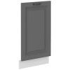 Kuchyňská skříňka Stilo DustGRWH - ZM 713 x 446 cm dvířka pro vestavnou myčku, Dust Grey + bílá