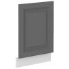 Kuchyňská skříňka Stilo DustGRWH - ZM 570 x 446 cm dvířka pro vestavnou myčku, Dust Grey + bílá