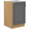 Kuchyňská skříňka Stilo DustGRAR - dolní 50 ZL 1F dřezová, Dust Grey + Artisan