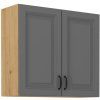 Kuchyňská skříňka Stilo DustGRAR - horní 80 G-72 2F, Dust Grey + Artisan