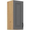 Kuchyňská skříňka Stilo DustGRAR - horní 30 G-72 1F, Dust Grey + Artisan