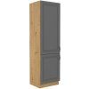 Kuchyňská skříňka Stilo DustGRAR - 60 DK-210 2F potravinová, Dust Grey + Artisan