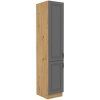 Kuchyňská skříňka Stilo DustGRAR - 40 DK-210 2F potravinová, Dust Grey + Artisan