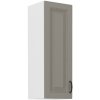 Kuchyňská skříňka Stilo ClayGRWH - horní 30 G-90 1F, Clay Grey + bílá