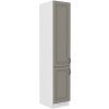 Kuchyňská skříňka Stilo ClayGRWH - potravinová 40 DK-210 2F, Clay Grey + bílá