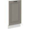 Kuchyňská skříňka Stilo ClayGRWH - ZM 713 x 446 cm dvířka pro vestavnou myčku, Clay Grey + bílá