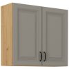 Kuchyňská skříňka Stilo ClayGRAR - horní 80 G-72 2F, Clay Grey + Artisan