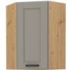 Kuchyňská skříňka Luna ClayGRAR - horní rohová 60x60 GN-90 1F (°45)