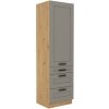 Kuchyňská skříňka Luna ClayGRAR - 60 DKS-210 3S 1F potravinová se šuplíky PREMIUM BOX