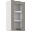 Kuchyňská skříňka Luna ClayGRWH - horní vitrína 40 GS-90 1F
