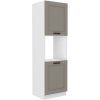 Kuchyňská skříňka Luna ClayGRWH - 60 DP-210 2F sloupek se zabudovanou troubou, dvířka