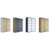 Šatní skříň Majda plus - šířka 180 cm, výška 242 cm