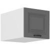 Kuchyňská skříňka Stilo DustGRWH - horní výklop 40 NAGU - 36 1F, Dust Grey + bílá