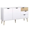 Komoda Retro 381 bílá/dub