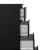 Komoda Simplicity 233 černá MAT