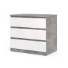 Komoda Simplicity 235 beton/bílý lesk