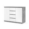 Komoda Simplicity 236 beton/bílý lesk