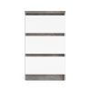 Komoda Simplicity 237 beton/bílý lesk