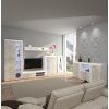 Komoda Rizo 2D2S bílá/beton