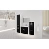 Koupelnová sestava Lora A bílá/šedý lesk