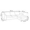 Sedací souprava Lubor L tmavě modrá