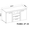 Komoda Rizo 2D2S matera/old style