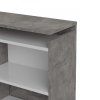 Čelo postele Simplicity 136 šíře 160 cm beton/bílý lesk
