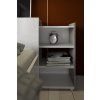 Čelo postele Simplicity 135 šíře 140 cm beton/bílý lesk