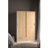 Skříň Lincoln 2D2S bílá/jackson hickory
