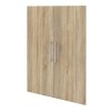 Knihovna Office 80400/102 dub sonoma/sklo