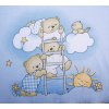 2662 3 povleceni do postylky 4dilne scarlett mracek modra 90 x 120 cm