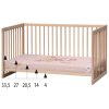 3816 9 detska postylka scarlett kombi s vyndavacimi prickami buk prirodni 120 x 60 cm