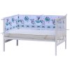 6725 1 mantinel do postylky 4dilny scarlett tigi 210 x 40 cm tyrkysova