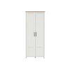 LOKSA skříň SZF2D/85  borovice bílá anderson