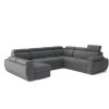 Sedací souprava Bodie U levá šedá