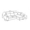 Sedací souprava Bodie pravá Anthology světle hnědá