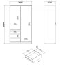 Skříň Simplicity 146 bílá