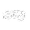 Sedací souprava Petrit levá Kronos šedá