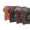 Křeslo Chesterfield Classic 1 kůže zelená