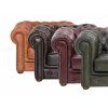 Pohovka Chesterfield Classic 3 kůže hnědá