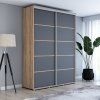 Šatní skříň Zuza plus - šířka 100 cm, hloubka 45 cm, výška 242 cm