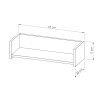BRADOP Polička CASPER 60 cm (Barevné provedení CE - CREME)
