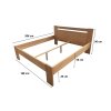 Buková postel HELA 200x180 L404