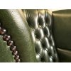 Křeslo Chesterfield Queen kůže zelená