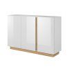 Komoda Arco F 138 bílá + dub grandson