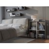 Regál Manja 2x2 antracit/bílá