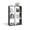 Regál Manja 2x3 antracit/bílá